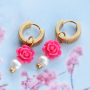 DIY : Confectionner des bijoux avec des perles roses  