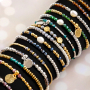 Utilisez ces perles &agrave; facettes rondes pour une belle collection de bracelets