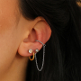 Collection tendance avec earcuffs BY31&reg; avec anneaux et boucles d&rsquo;oreilles spirales