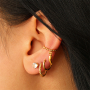 Collection tendance avec earcuffs BY31&reg; avec anneaux et boucles d&rsquo;oreilles spirales