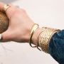 Inspiration avec des bangles en acier inoxydable