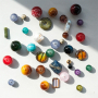 Inspiration avec des perles rondes en verre 