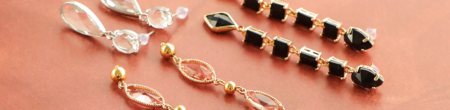 Boucles d&rsquo;oreilles en verre Crystal Glass