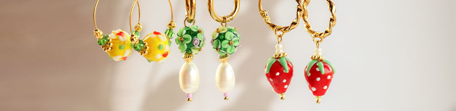 Perles peintes à la main Perles peintes à la main