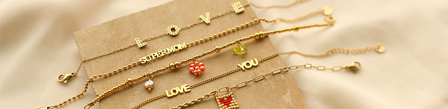 Nouveau: boucle d'oreille et bracelet en acier inoxydable Nouveau: boucle d'oreille et bracelet en acier inoxydable