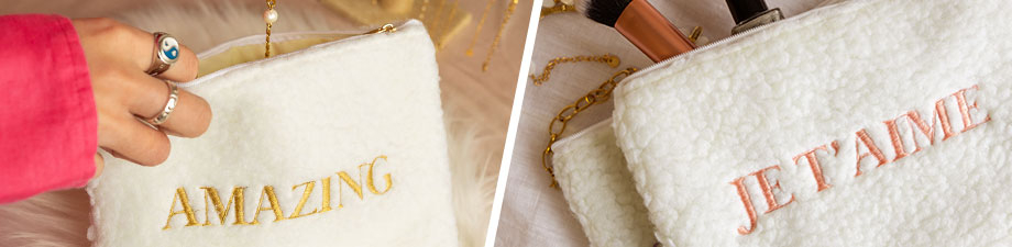 Tout juste arriv&eacute; ! Nouvelles pochettes en peluche 