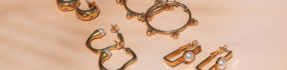 Tout juste arriv&eacute;! Boucles d'oreilles en acier inoxydable