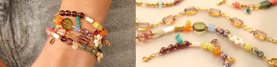 Nouvelle collection de perles press&eacute;es tch&egrave;ques