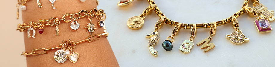 Breloques et connecteurs en laiton TQ brillants Breloques et connecteurs en laiton TQ brillants