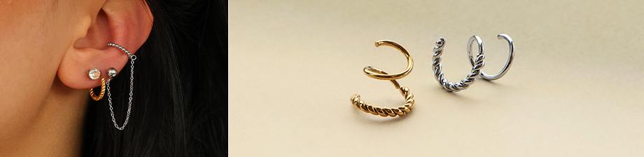 Nouvelles boucles d&rsquo;oreilles spirales BY31&reg; et earcuffs