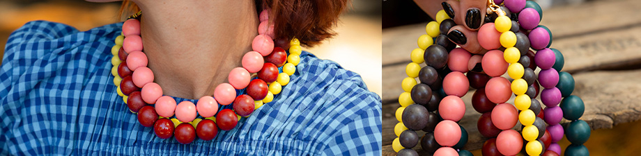 Perles rondes en acrylique mates 
