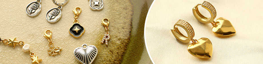 Perles en métal DQ argent antique Perles en métal DQ argent antique