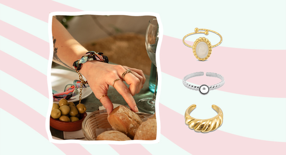 Bracelets et bagues prêts-à-porter